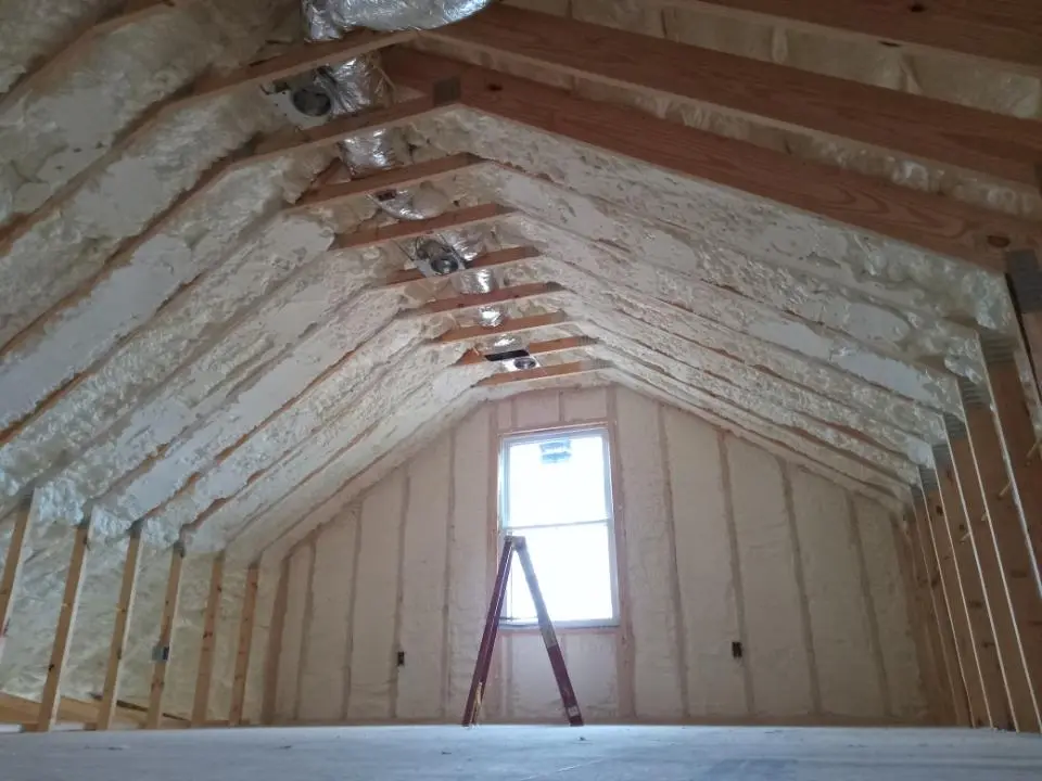 Spray foam roofing application for Crawl Space Insulation project in Cloverleaf